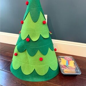 Felt Christmas Tree with Ornaments - Montessori 360 Velcro Wrap Around